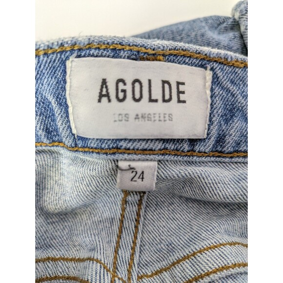 AGOLDE Womens Riley High Rise Straight Crop Jeans Size 24 - Picture 2 of 9